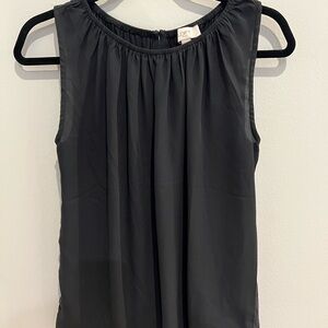 LOFT Black Sleeveless Blouse